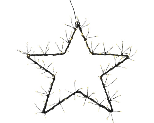 Stervormige LED-decoratie met filigraan verlichting