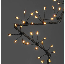 Decoratieve lichtslinger in takvorm met warmwitte ledlampjes
