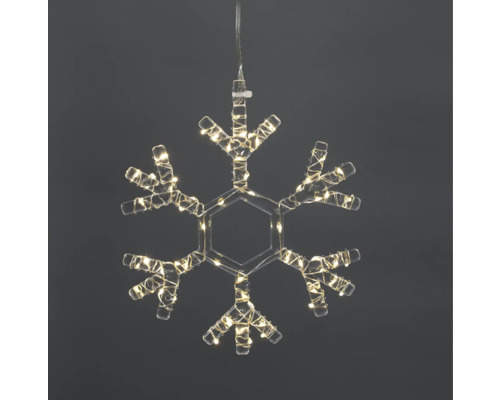 Sneeuwvlok met verlichting ter decoratie