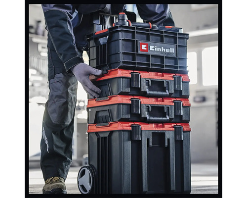 Einhell gereedschapskofferset op wielen met handgreep