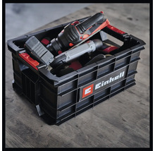 Zwarte Einhell gereedschapskist met gereedschap