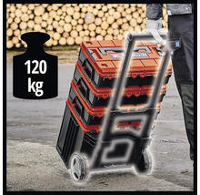 Stapelbare gereedschapskoffers met wielen en een draagvermogen van 120 kilogram