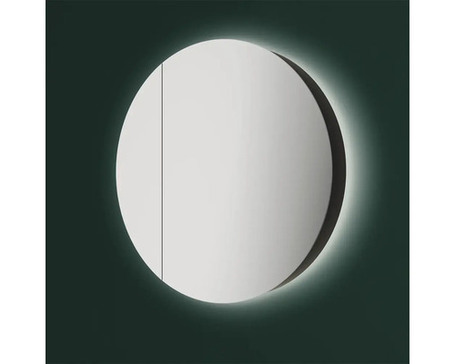 Ronde spiegelkast met verlichting voor de badkamer