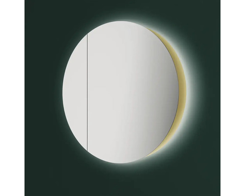 Ronde spiegelkast met verlichting voor de badkamer