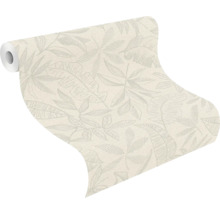 Behangrol met bladerdesign