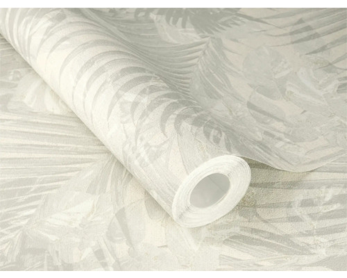 Rol vinylbehang met bladmotief