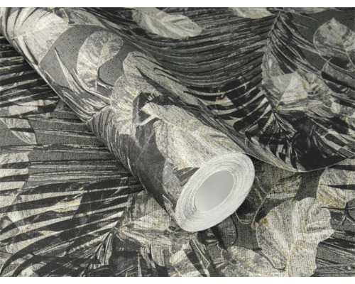 Behangrol met bladerpatroon