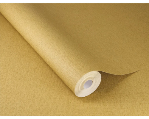 Rol goudkleurig behang met textuur