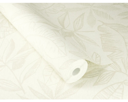 Rol papieren behang met bladerpatroon