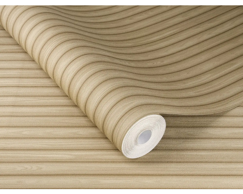 Rol behang met houten plankenpatroon