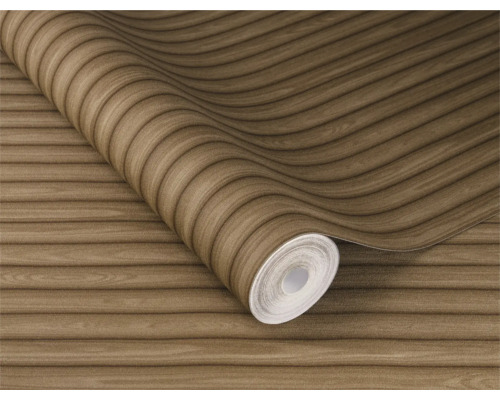 Rol behang met houtlook