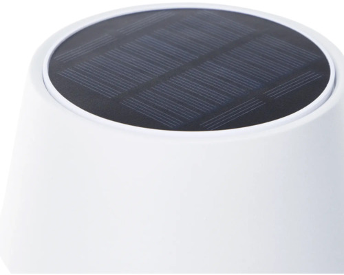 Close-up van een witte solar lamp