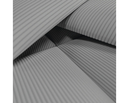 Close-up van een bekledingsstof met ribpatroon