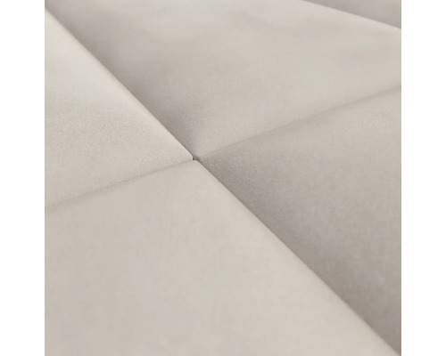 Close-up van een gestoffeerd wandpaneel