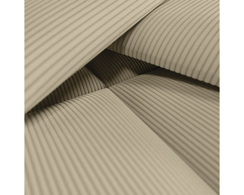 Close-up van beige ribstof