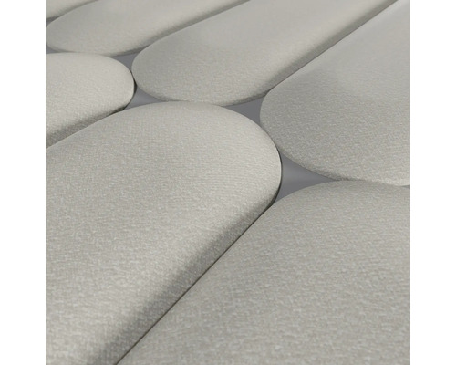 Close-up van akoestische panelen in organische vorm