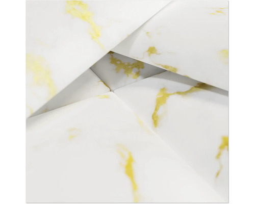 Close-up van vinylvloer met marmerlook