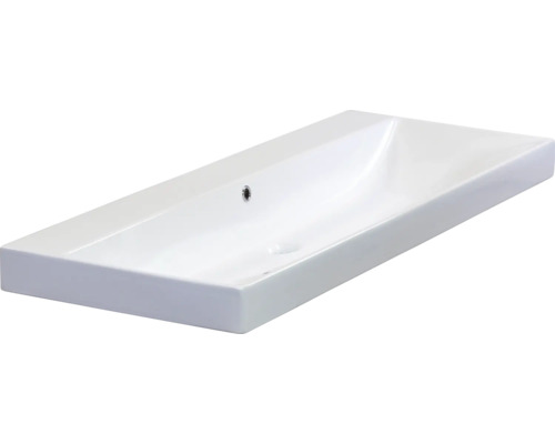 Rechthoekige keramische wastafel voor de badkamer