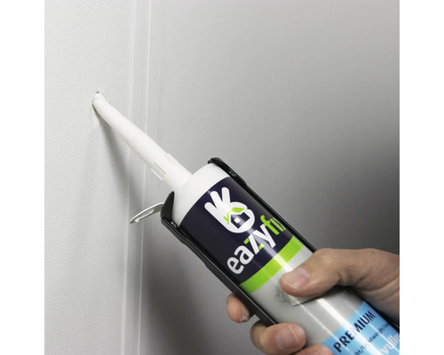 Aanbrengen van afdichtmiddel uit een patroon om een hoek af te dichten.