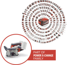 Einhell Power X-Change familie met muurfrees en accu