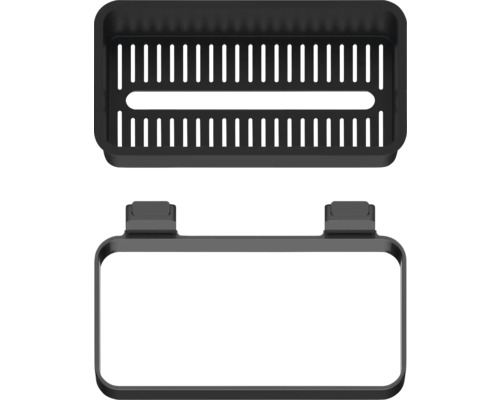 Zwarte douchemand voor wandmontage