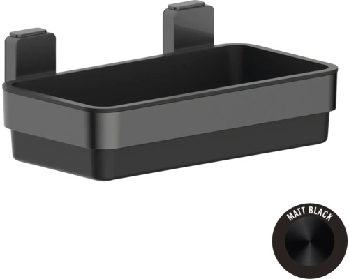 Zwarte opbergbak voor opslag