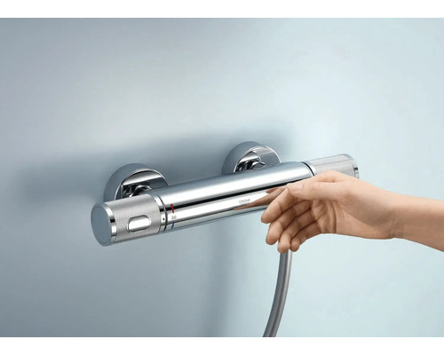 Opbouwthermostaatkraan met handbediening