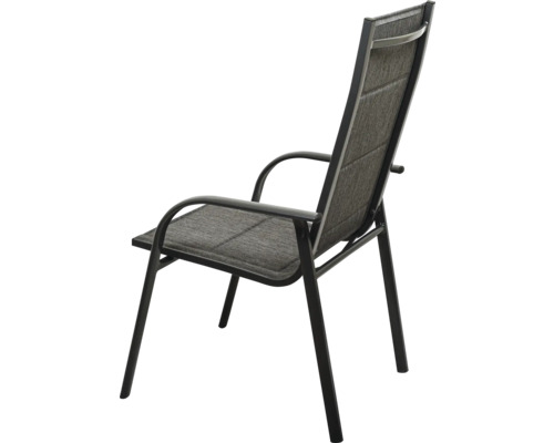 Tuinstoel met armleuningen en textielbekleding