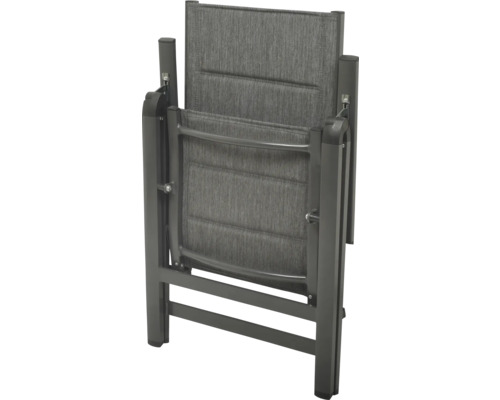 Opvouwbare tuinstoel van aluminium en textiel