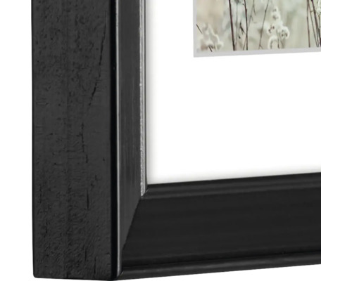 Detailweergave van een fotolijst met passe-partout