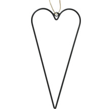 Decoratief metalen hart met koordophanging