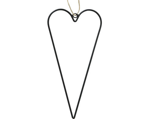 Decoratief metalen hart met koordophanging