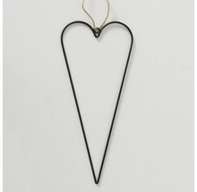 Decoratief metalen hart met ophangkoord