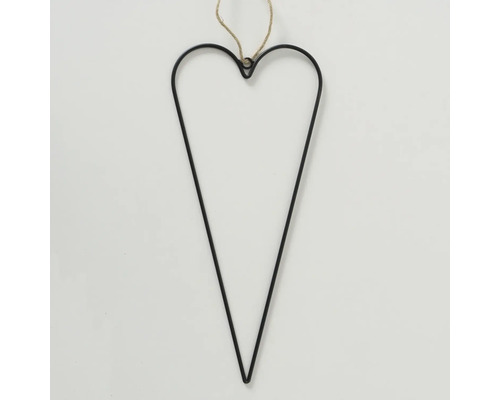 Decoratief metalen hart met ophangkoord