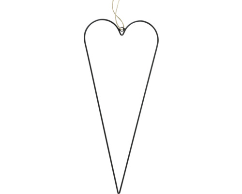 Hartvormige decoratie van metaal met hanger