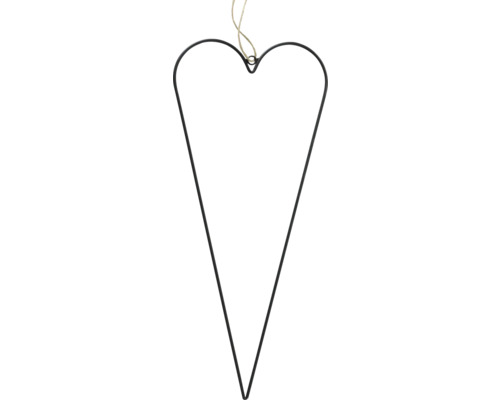 Hartvormige decoratie van metaal met ophangkoord