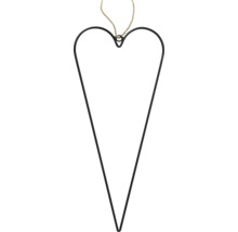 Decoratief hart om op te hangen van metaal met koord