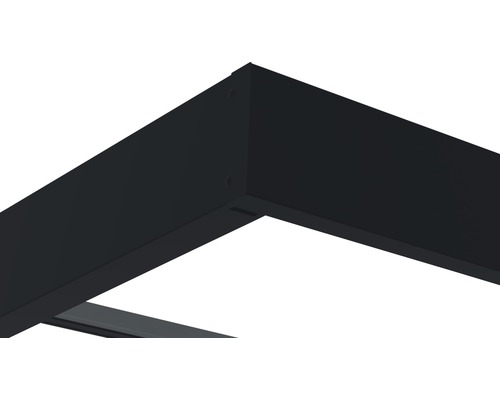 Detailaanzicht van een hoek van een terrasoverkapping