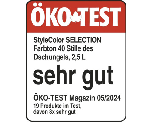 Öko-Test keurmerk: Zeer goed