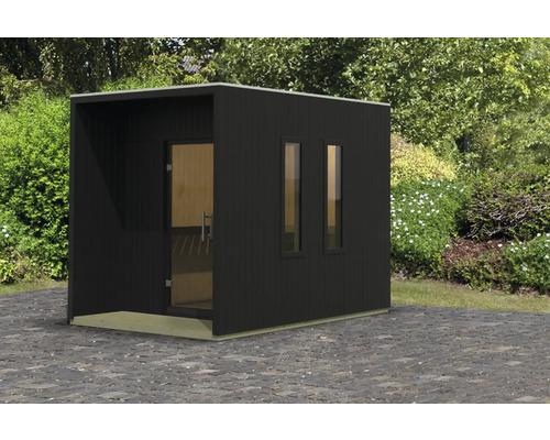 Modern tuinhuis met deur en ramen
