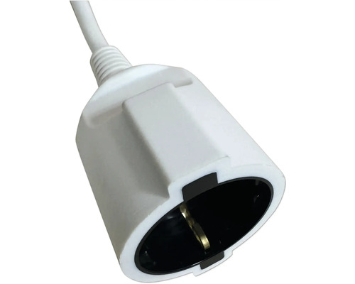 Witte stekker met kabel