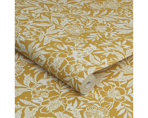 Behangrol met bloemmotief