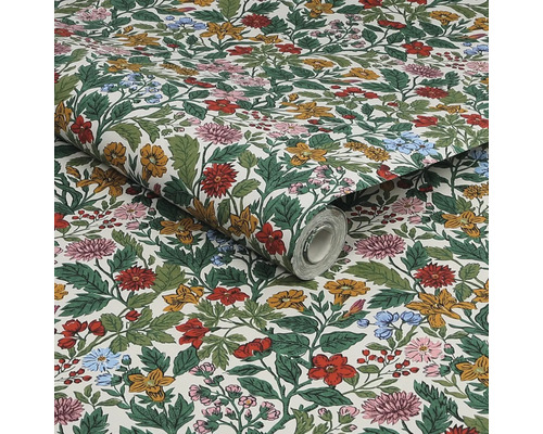 Behangrol met bloemmotief