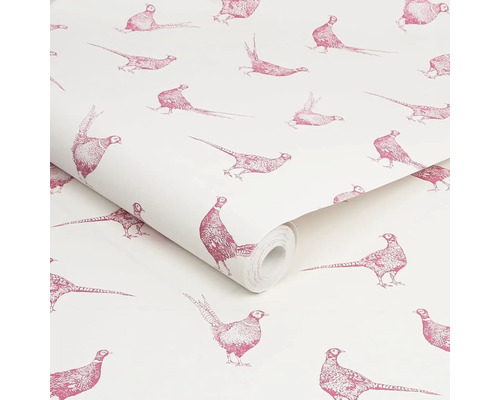 Behangrol met fazantenpatroon