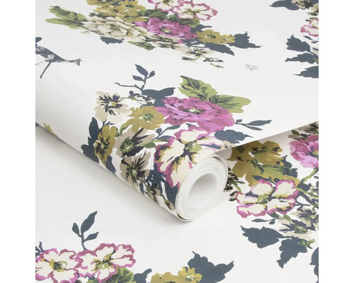 Behangrol met bloemmotief