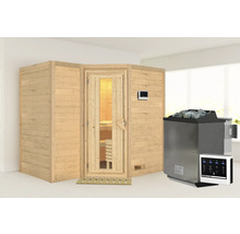Sauna met saunakachel en besturing