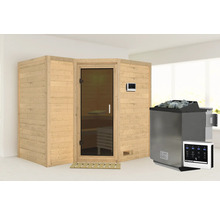 Sauna met saunakachel en bediening