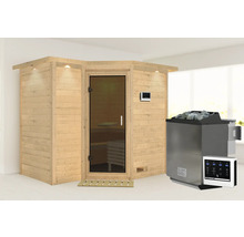 Sauna met saunakachel en bediening
