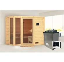 Sauna met saunakachel en bediening