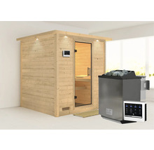 Sauna met saunakachel en bediening